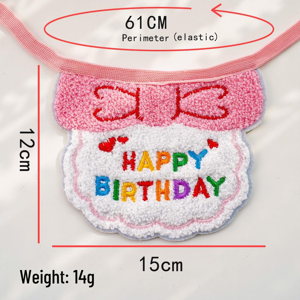 Pet Birthday Dress-Up Bib & Hat Set