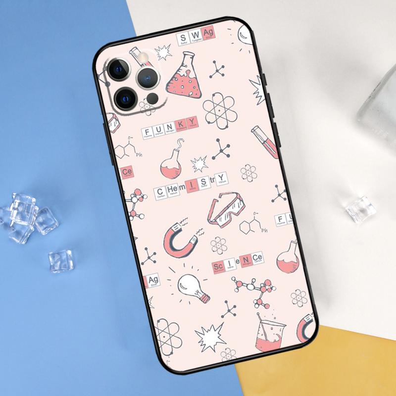 Biology and Chemistry Phone Case For iPhone 16 Pro Max 12 13 Mini 11 14 15 Pro Max XR 16 15 Plus 16e Cover Shell