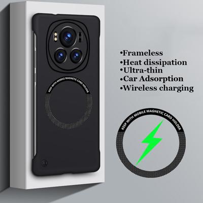 Çerçevesiz Mat Manyetik PC Kılıfı Onur Magic 6 5 4 3 Magic6 Magic5 Pro Araba adsorpsiyon Darbeye Dayanıklı Kablosuz Şarj Kutusu Muhafaza Kapak Kabuk