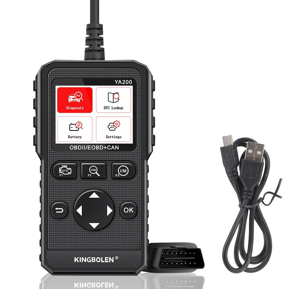 

Профессиональный сканер YA200 OBD2 Диагностический инструмент Автомобильные аксессуары Автомобильная система двигателя Поиск кодов DTC Считыватель кодов чёрный