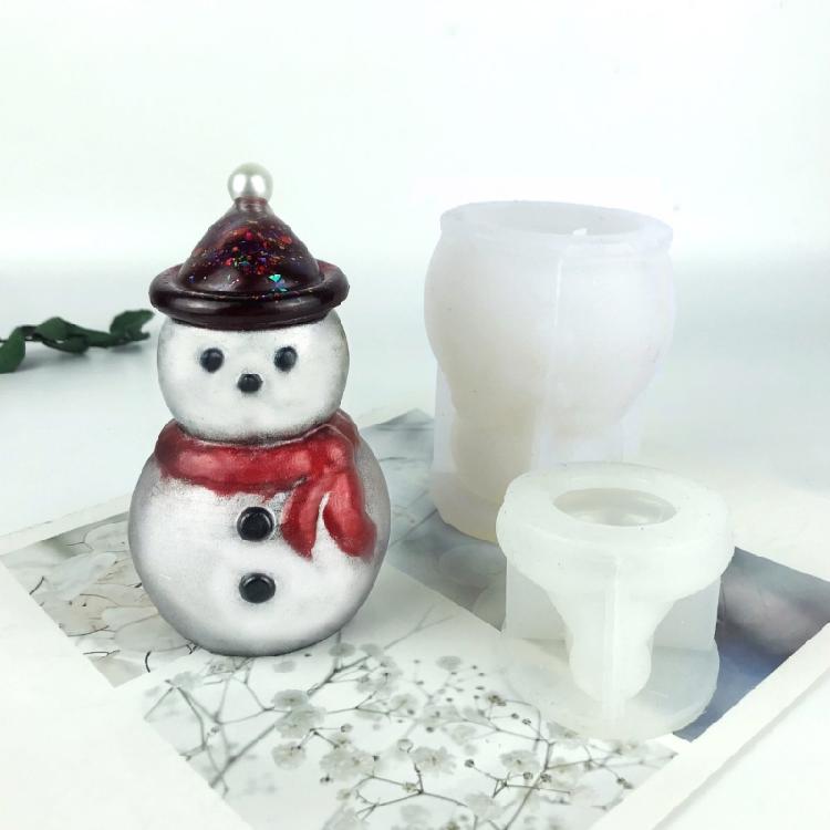 Jar Resin Mold Christmas Silicone Storage Box Mould for Epoxy Casting Home Decor