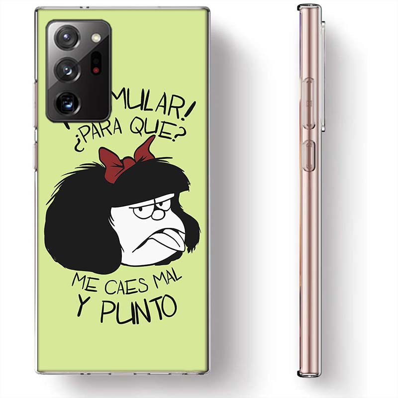 Mafalda Cartoon Phone Case for Samsung A17 A37 A57 A55 A35 A25 A15 A54 A14 A24 A34 A13 A23 A33 A53 A07 A05S A04S A03 A73 Galaxy