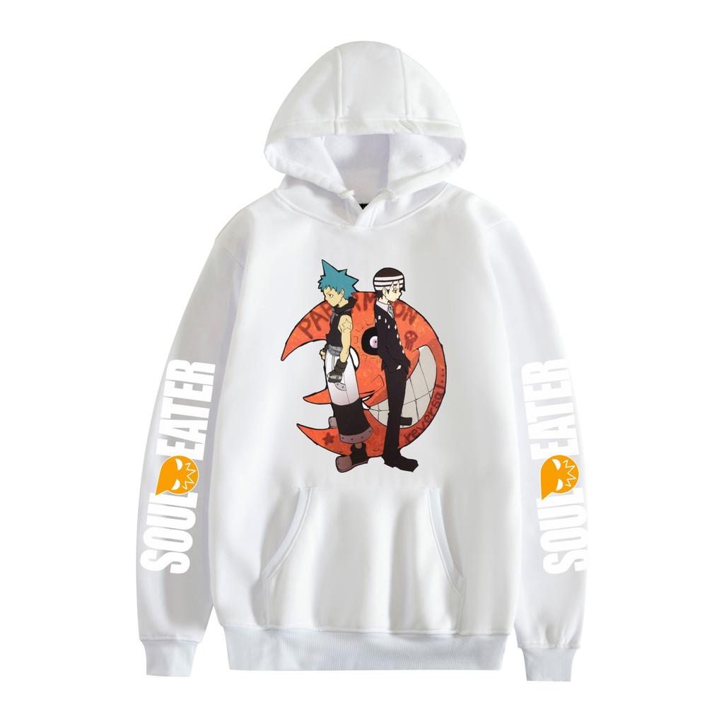 Soul Eater Anime Graphic Printing Autumn Winter Fleece Hoodie