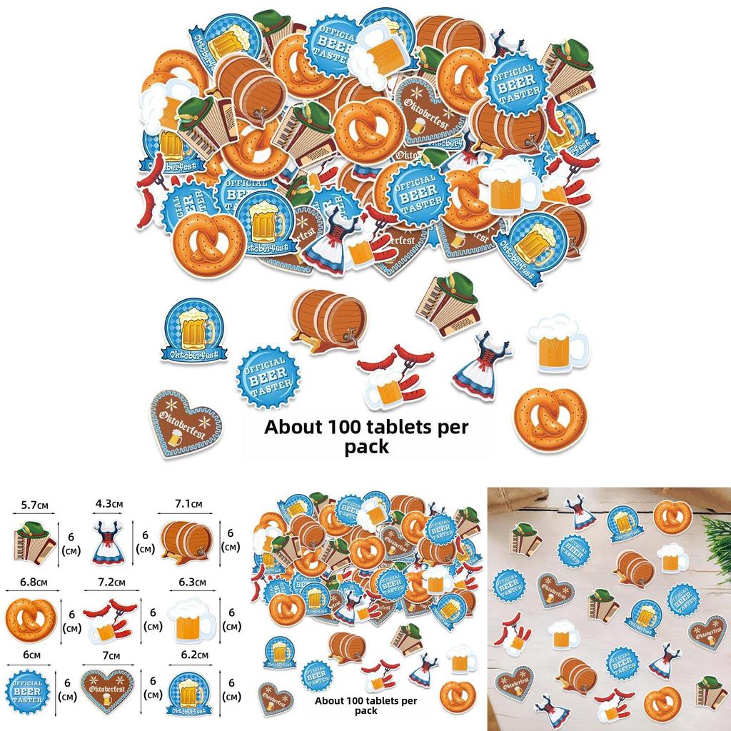 Munich Beer Festival Party Confetti With Paper Decor For Oktoberfest Celebrations