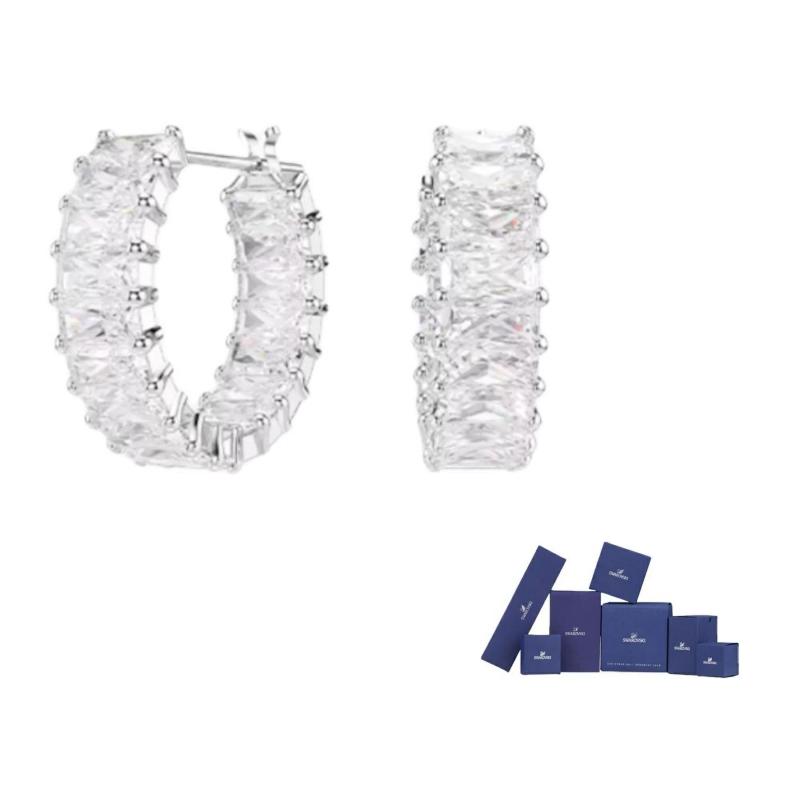 Swarovski Matrix hoop earrings F-Original brand box
