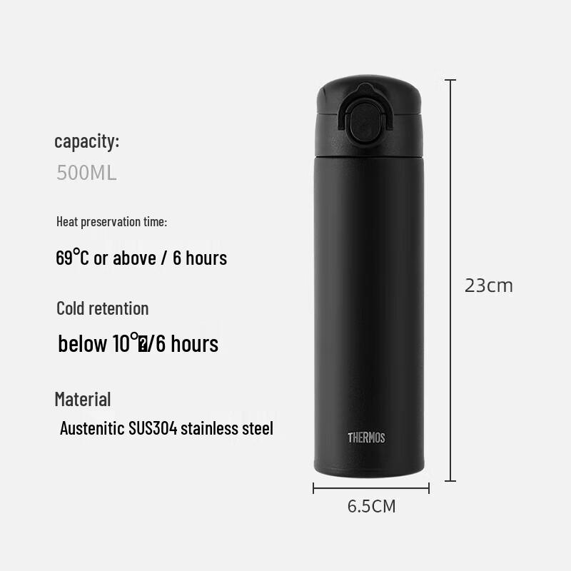 

Thermos 500ml Stainless Steel Insulated Water Bottle