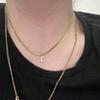 Neckontheline Diamond Letter Necklace European and American Ins Style Simple and Versatile Short Necklace Fine Snake Bones Chain