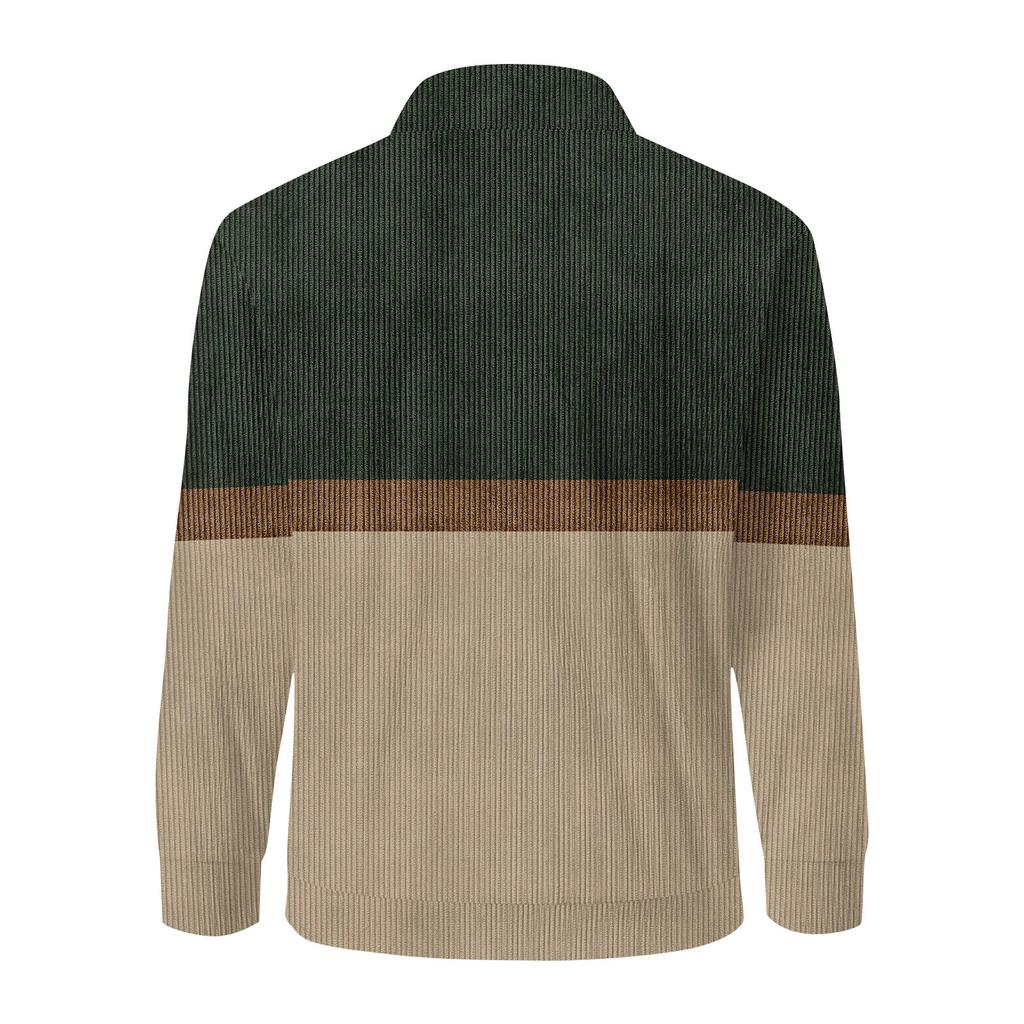 Moletom masculino retrô casual com estampa degradê