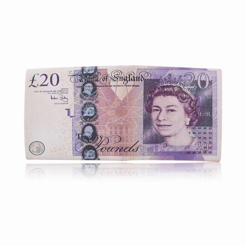 Unisexová krátká peněženka s kreativními vzory měn z různých zemí