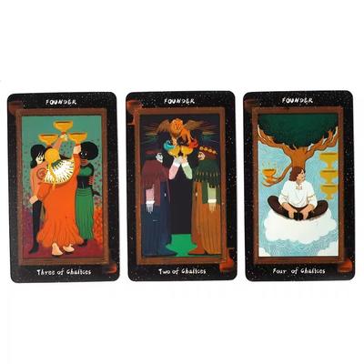 Joc de masă de cărți de tarot baroc Oracle cu instrucțiuni de hârtie Cadou pentru jocuri