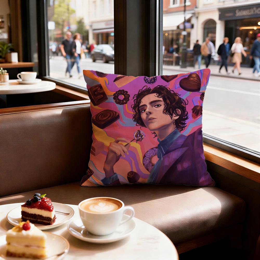 Movie Wonka Cushion Cover Decorative Cushions Covers Cover Sofa x Pillow Piece x x Pillowcase