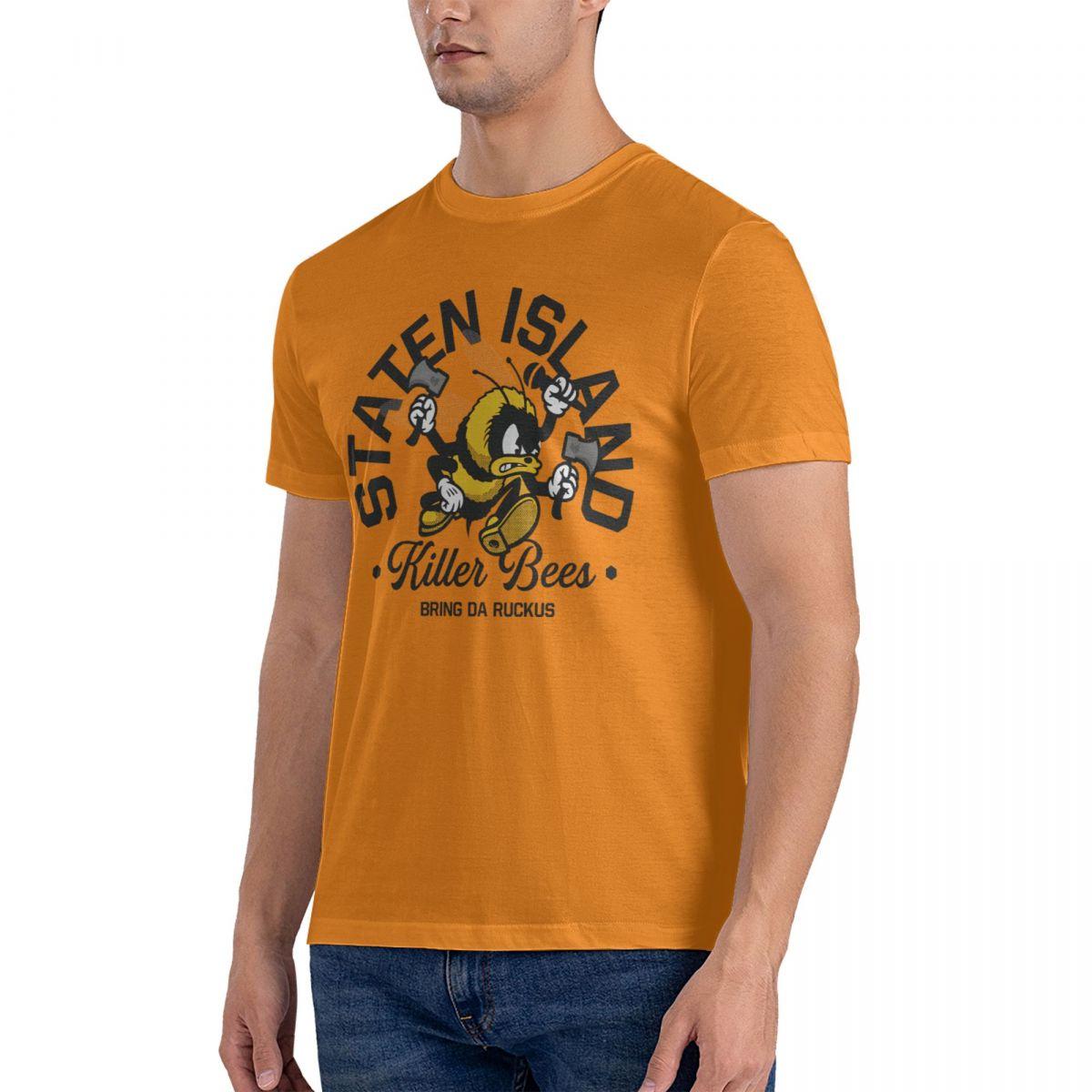 

Wutang Clan Staten Island Killer Bees Men Crew Neck TShirt Oversized Tops Clothing Sleeve Tees Gift Idea T-Shirt 4XL