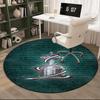 1PC round rug Flumi-nense Football Club  Printed Round Area Rug ,Rug For Home Office, Round Chair Rug, Decorative Carpet Fan gifts Christmas gift