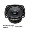 3 Inch Subwoofer Speaker 78Mm 4  15W Convex Cap Bass Square Woofer Dual Magnetic Speaker Diy Bookshelf Home Speakers