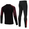Unisex Half-Zip Long-Sleeve Football Training Set with Pants