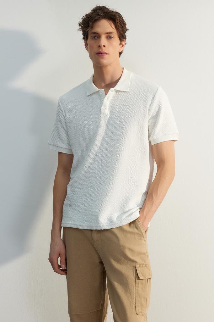 Men's Fashion Polo Collar T-shirt Polo Collar Short Limited Edition Black Regular Normal Cut Pique Zippered Polo Collar T-shirt