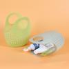 Plastic Laundry Basket Mesh Shower Basket Portable Bath Basket  Bathroom