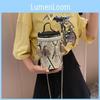 Circular Ethnic Style Handbag Women Shoulder Bag With Tassels For Casual Events
