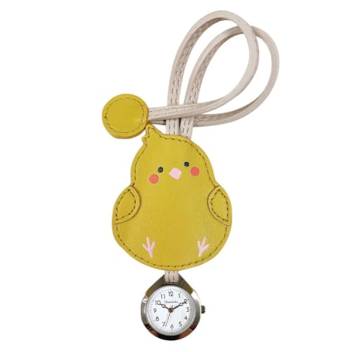 Follow Hoock Bird Hang Watch E04623A-6 YE Women's Gray Pocket Watch