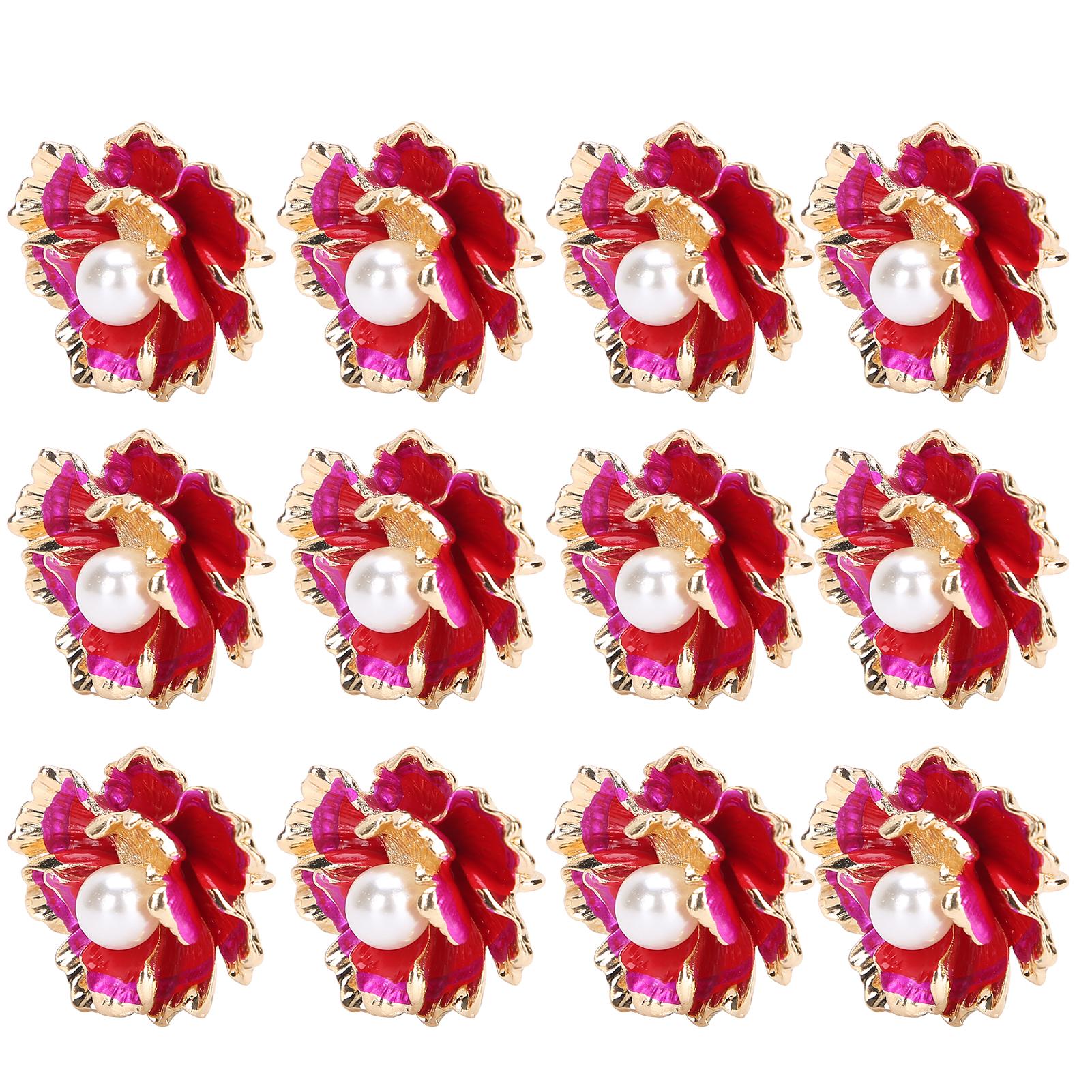 

12 шт. Украшения для одежды, Искусственный жемчуг, Декоративный плоский пуговица для одежды для DIY одежды, сумки