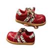 [Fanfna] Leopard Print Contrasting Color German Training Shoes for Women's 2025 Autumn New Retro Niche Design Ugly Cute Bread Shoes Tide