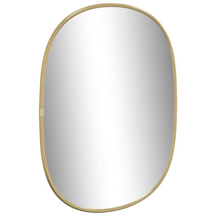 348216 vidaXL Wall Mirror Gold 40x30 Cm