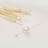 50-100pcs/Lot 15-70MM Stainless Steel Flat Ball Eye Head Pins Gold Silver Plated For DIY Jewelry Findings Making Accessories