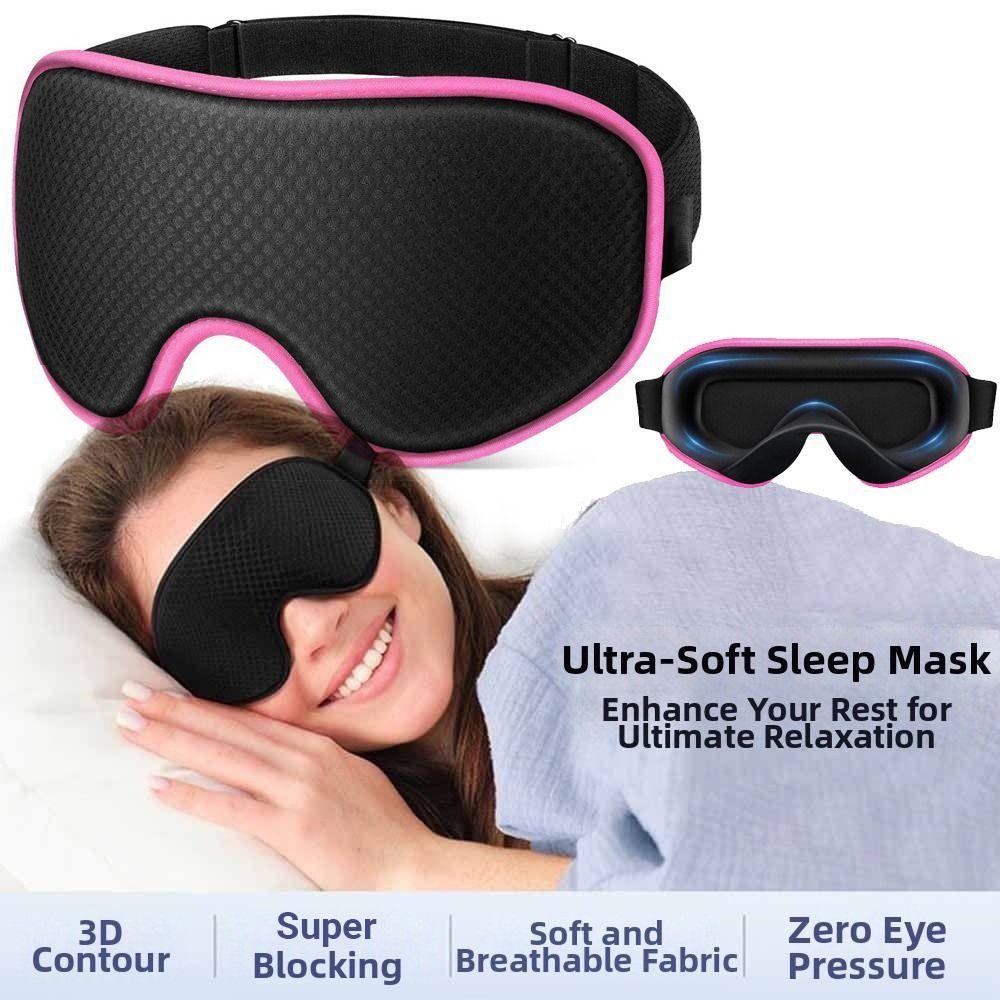 Relax Blindfold Blocking Light Eye Mask Soft Padded Eye Shade Blindfold 3D Sleeping Mask  Sleep Aid