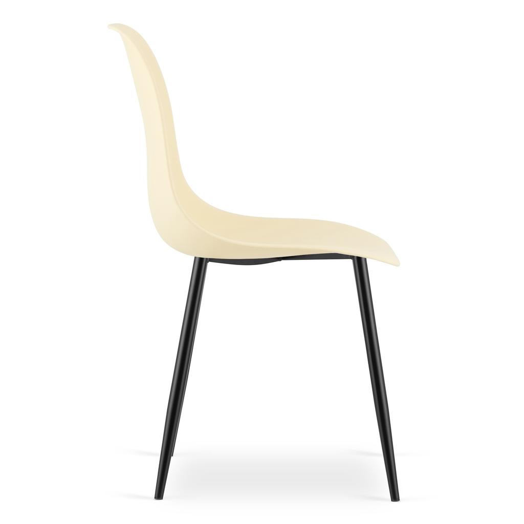 WAT Chair Cream / Black Legs X 2
