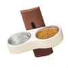 Space Saving Cats Watering Bowl Double Bowl Pet Feeding Bowl Dog Eatting Bowl  for Small Dogs