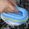 1PC Kitchen Sponge Wipe Thickening Cleaning Brush with Handle  Bathroom Tile Bathtub Cleaning Sponge Cleaning Supplies Cleaner