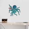 Yousheng Holz-Oktopus Wanddekoration See Strandhaus Badezimmer Meeres-Wandkunst Küsten-Nautisch Meerestier Hängend