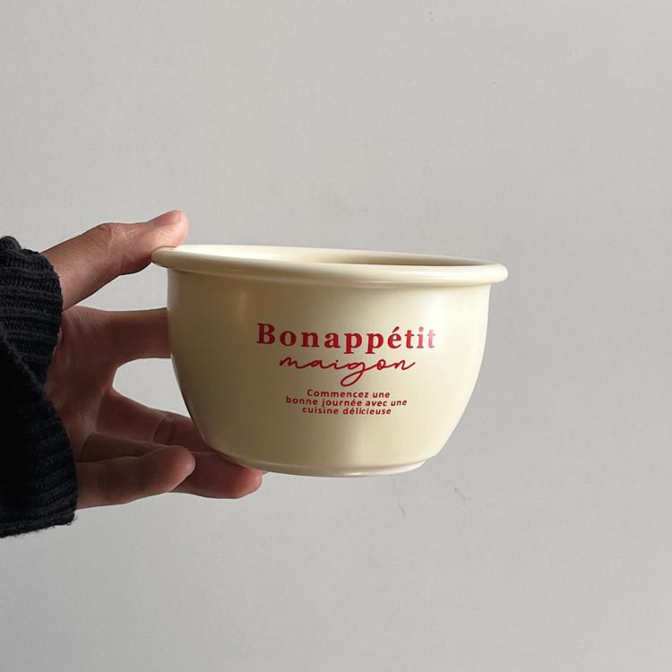 

Кремовая посуда в корейском стиле, керамическая посуда, тарелки для завтрака, овсяные миски, салатницы, миски для риса bowl бежевый