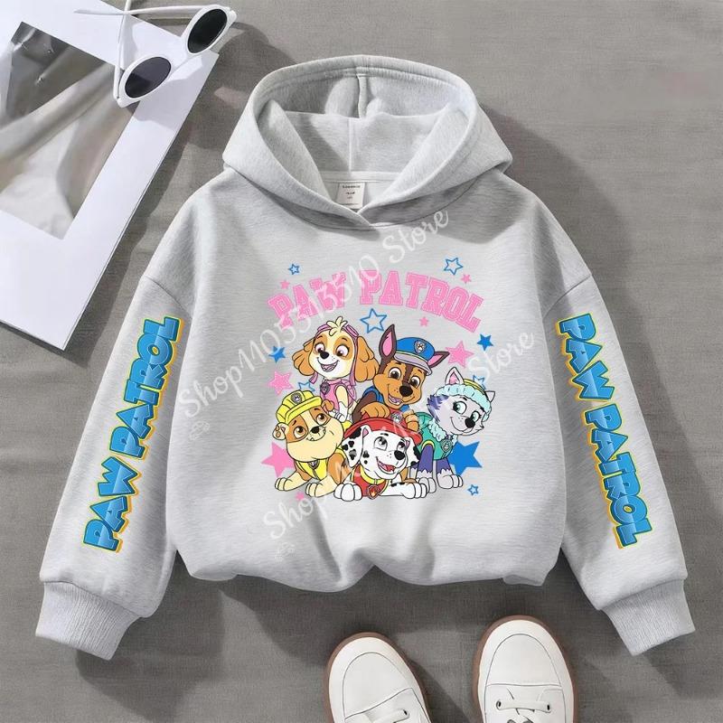 PAW Patrols Kids Sweatshirt Cartoon Chase Skye Printed Hoodie Trendy Long Sleeve Hoodies Girls Tops Clothing Boys Clothes Gifts