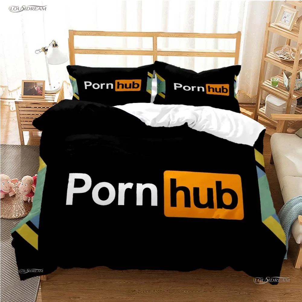 P-Porn H-hub Fashion Tread Σετ κρεβατιού Παπλωματοθήκη για όλες τις εποχές Μαλακή παπλωματοθήκη και μαξιλαροθήκη για εφήβους Μονόκλινο/Δίκλινο/Queen/King King