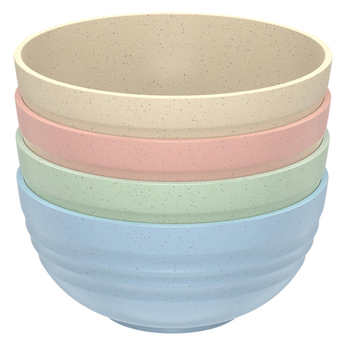 

4Pcs Cereal Bowl Set Unbreakable Bowl Dessert and Salad Bowl Durable Breakfast Bowl Soup Bowl Dishwasher and Microwave Safe
