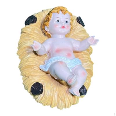 Jesus Statue Decor Nativity Figurine Child for Fireplace Holiday