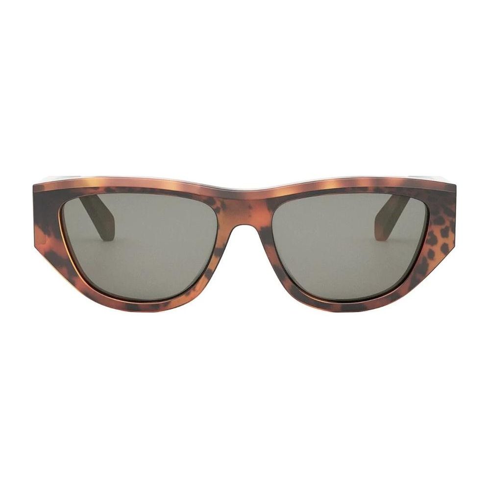 Celine Logo Cat Eye Sunglasses Men sunglasses Tortoiseshell CL40278U99A