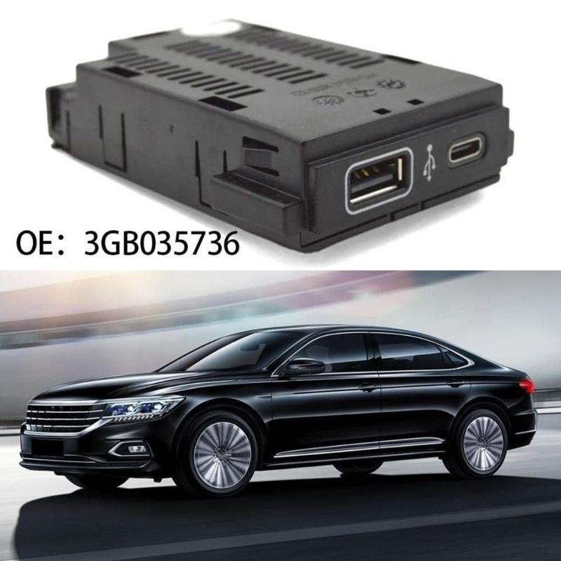 Multiple Device Vehicle Charging Port Socket With Intelligent Recognition 2.4A Fast Charging Ergonomic Design3GB035736
