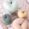 Nordic Ceramic Apple Sculpture Ornament Modern Minimalist Living Room TV Cabinet Home Soft Decoration Fruit Decor Small Ornament