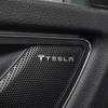 2/4pcs Car Stying 3D Aluminum Audio Speaker Badge Stereo Emblem Sticker For Tesla Model 3 Model S Model X Model Y 2020 2021 2022