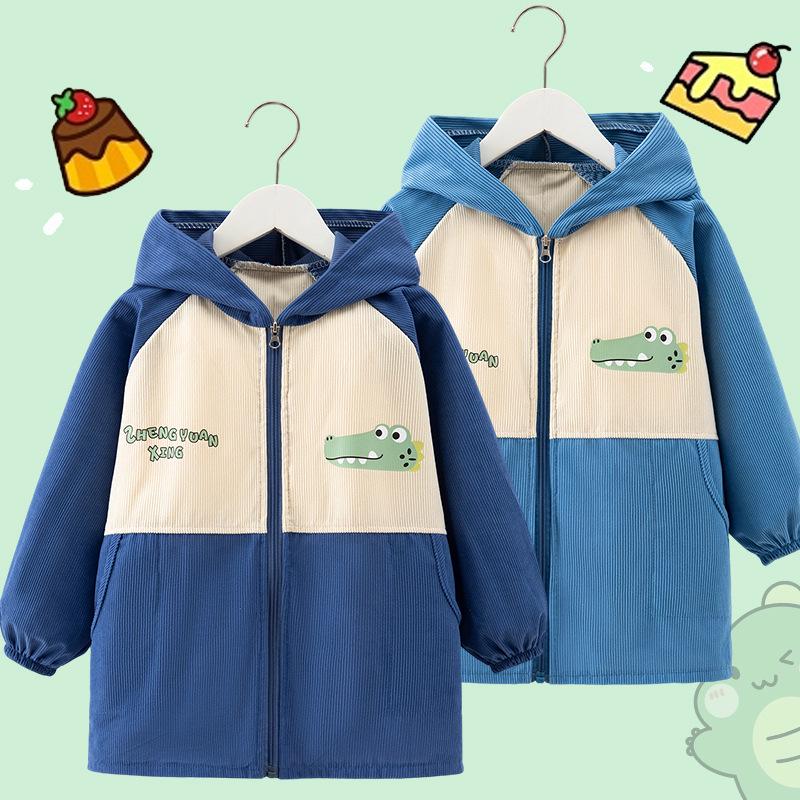 Dziecięcy Kombinezon Puchowy Średni i Duży - Plamoodporny Jesień/Zima Przedszkolne Okrycie Wierzchnie Fartuszek dla Chłopców