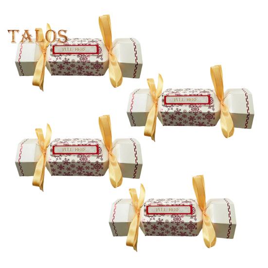 4Pcs Christmas Surprise Money Pull Pouch DIY Cash Pull Out Box with Ribbons Holiday Money Holder for Cash Gift Pull