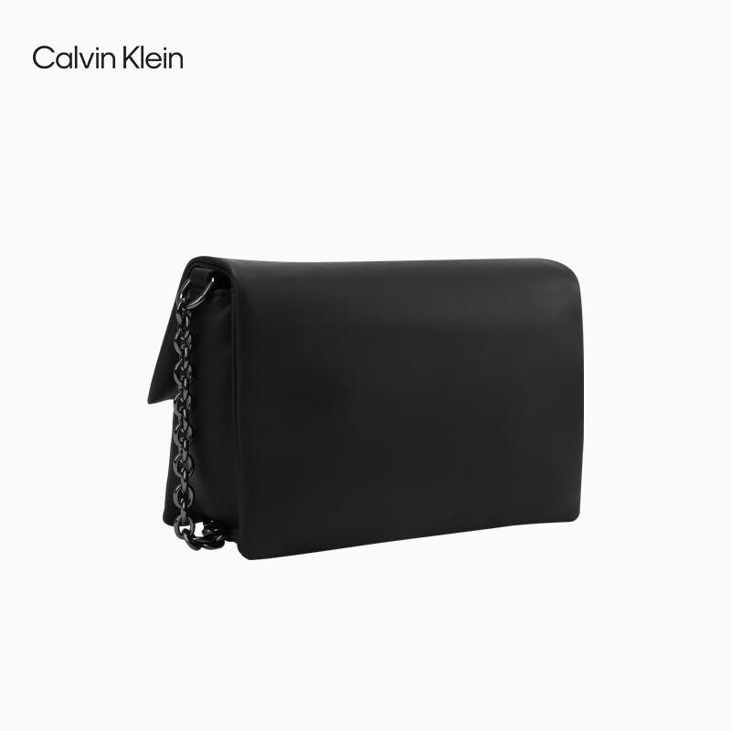 Calvin Klein Metal Letter Flap Chain Crossbody Bag