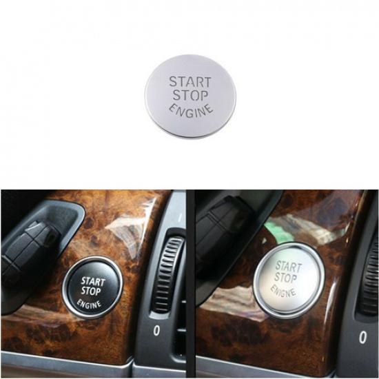Luxury Silver Car Interior Start Button Cover Decoration For BMW X5 E70 08-13