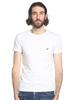 Emporio Armani T-Shirt with Chest Logo, Crew Neck, Short Sleeve, Undershirt [EA111035CC735] (2XL, White A) [Parallel Import]