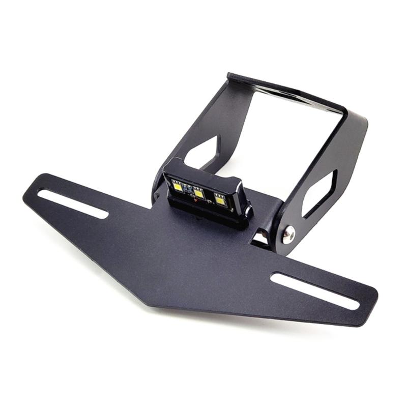 Motorcycle License Plate with LED Light Tail Light Holder Motorbike License Plate Mount Holder Bracket for 250/ Z900