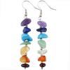 Seven-Color Crystal Tassel Earrings: Dopamine Style Women's Jewelry