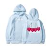 Moletom com Capuz e Ombro Caído com Estampa de Logo Feminino Tendência 2024 Sportswear, Millennium