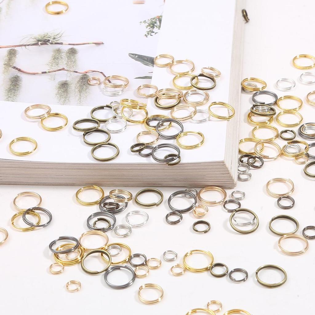 200-500Pcs Iron Double Ring Jump Ring For DIY Necklace Bracelet Jewelry Making Craft Accessories